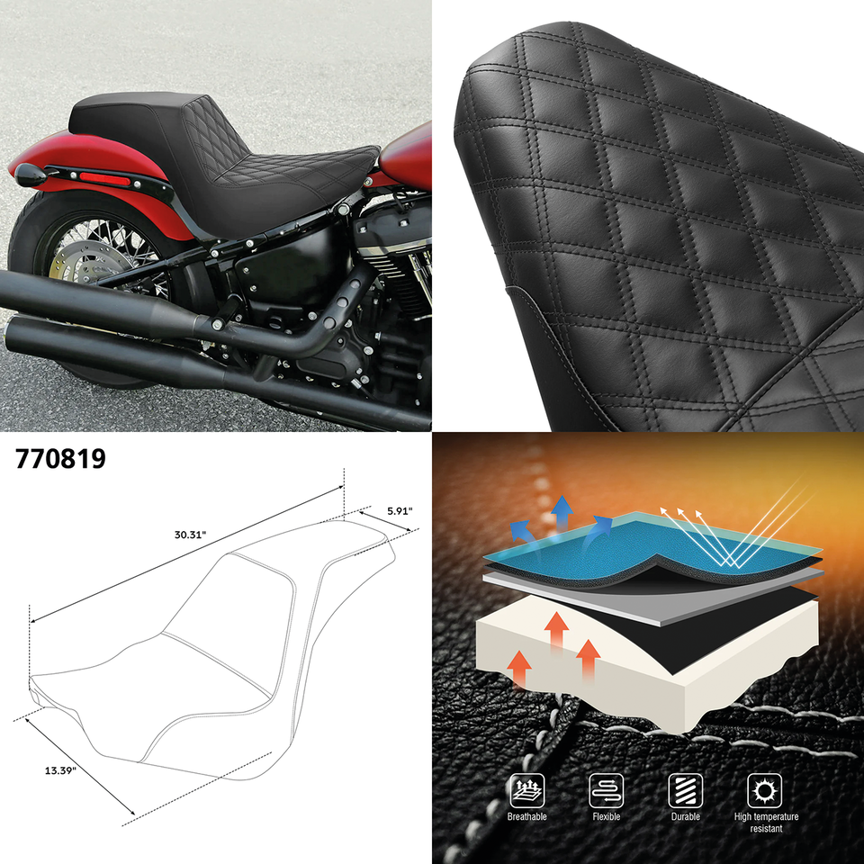 C.c. Rider Step-Up Seat for Milwaukee Eight Softail