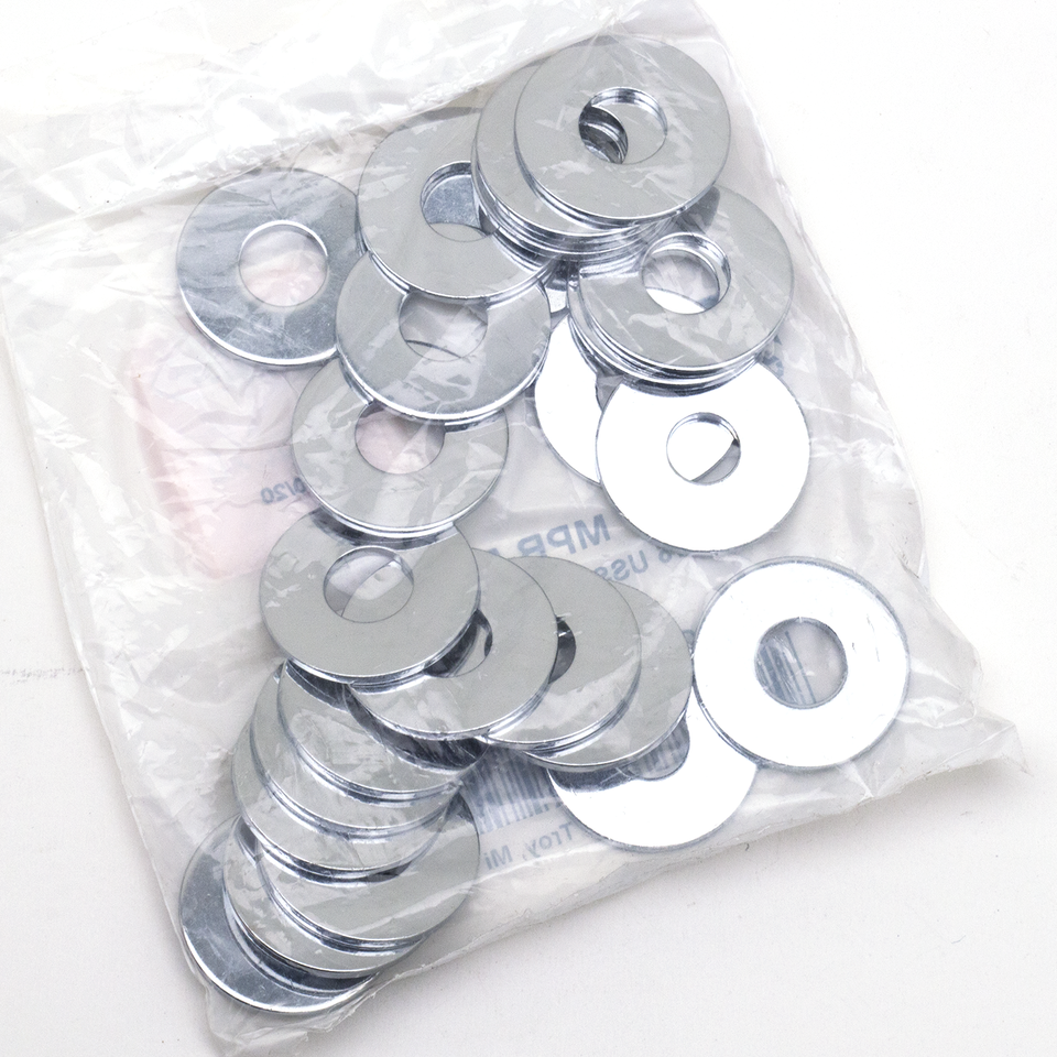 Midwest Acorn Nut Company Chrome Plated Flat Washers Assortment – Hardware