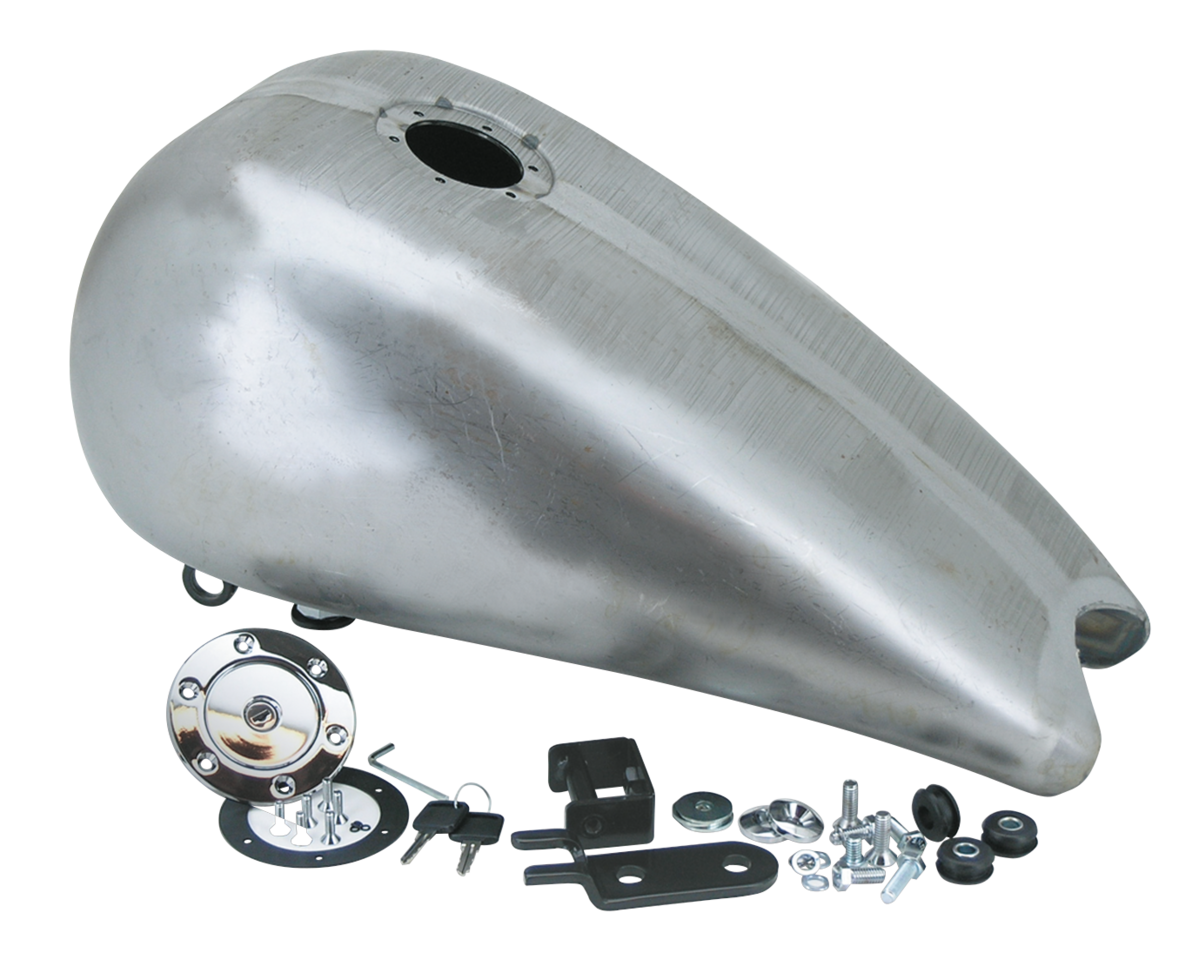 Zodiac One Piece 3" Stretched Steel Gas Tank with Aero Locking Gas Cap for Softail Thru 1999 – Gas- & Oil Tank