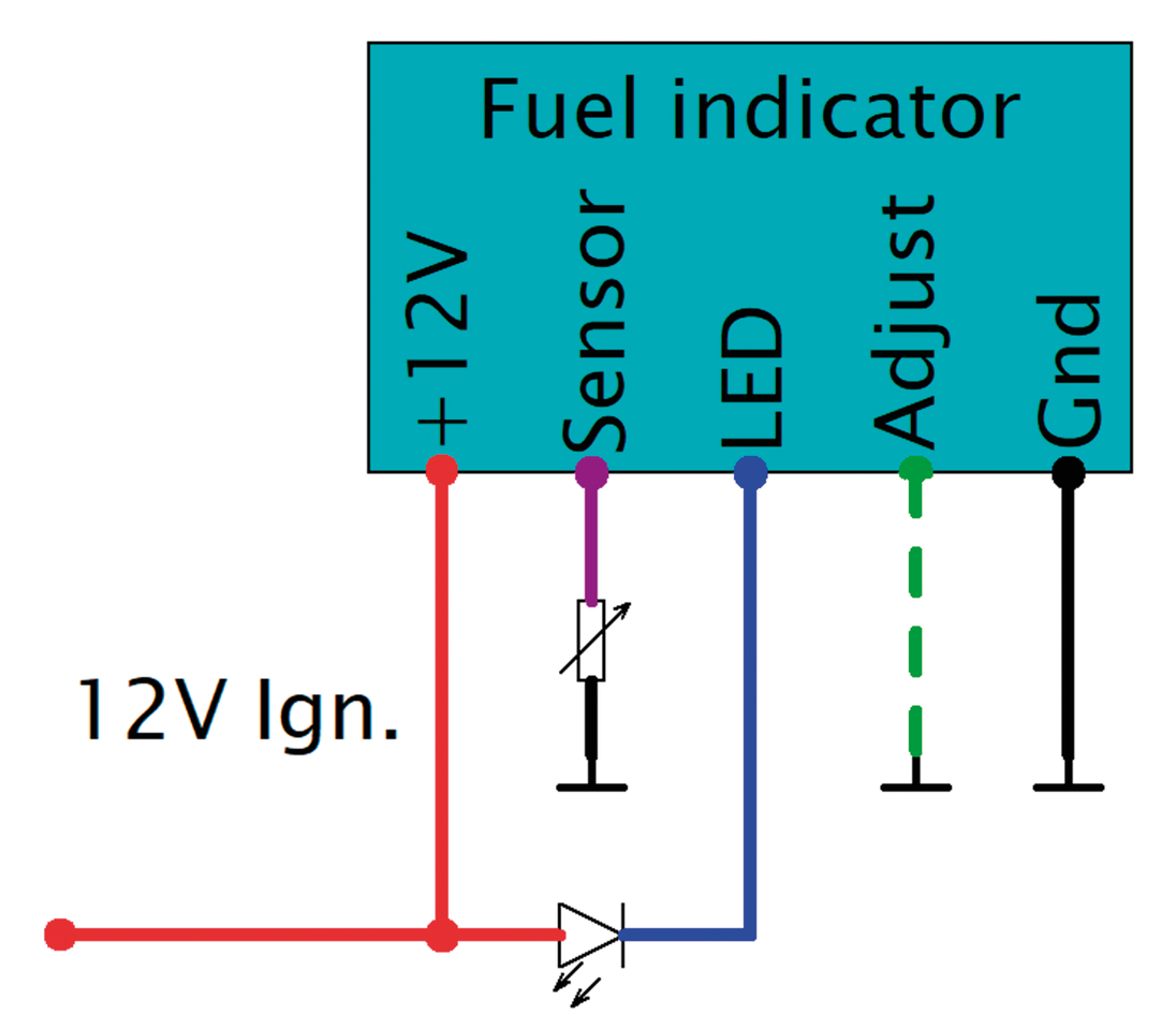 Axel Joost Elektronik Elektronikbox Fuel Indicator – Electric & Light