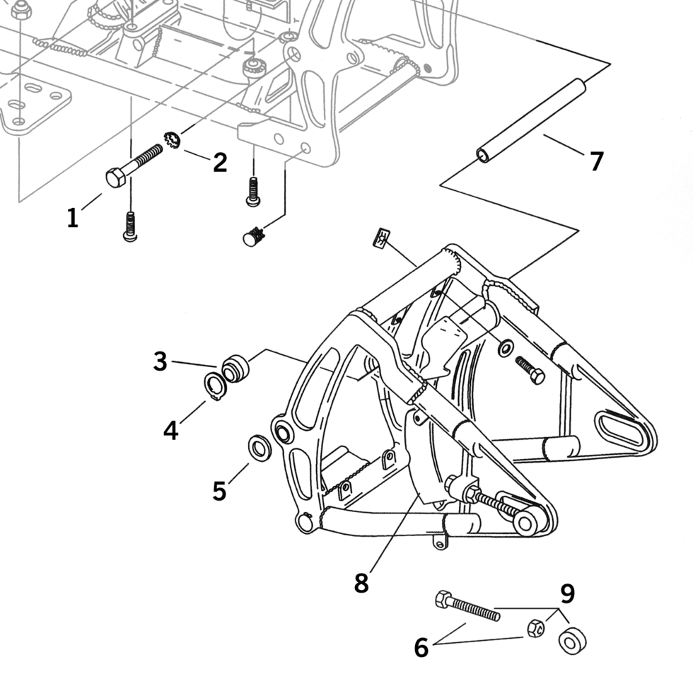 Zodiac Swingarm Parts for Softail 1984-1999 – Frame & Rear Suspension