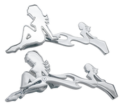 Zodiac Mistress Mirror Set with Flames – Handlebar