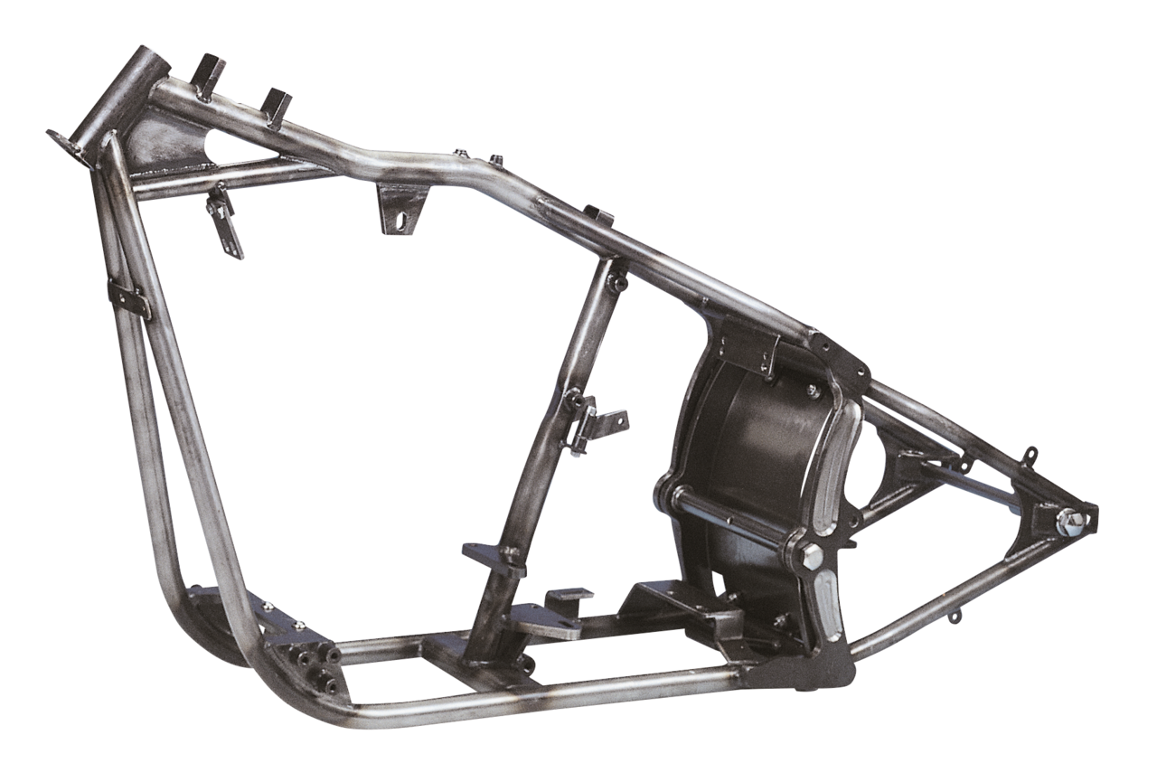 Zodiac's "wide-Tail" Evolution Softail Style Frame – Frame & Rear Suspension