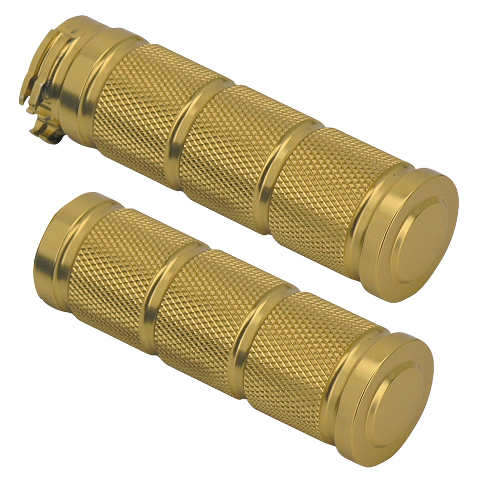 Zodiac Retro Style Knurled Billet Aluminum Grip Sets – Handlebar