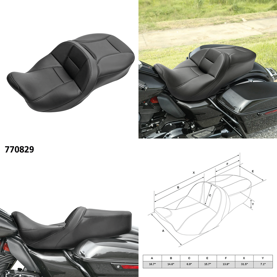 C.c. Rider Sunriser 2-UP Seats for Touring