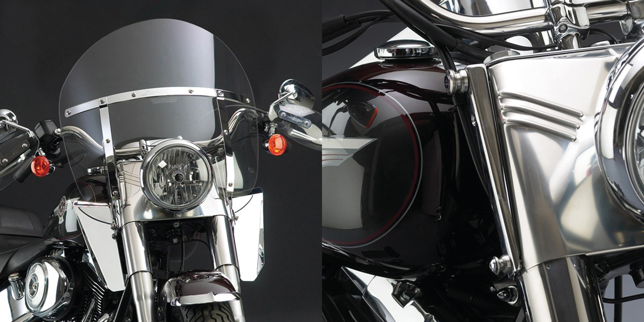 National Cycle Switchblade Chopped Quick-Release Windshields