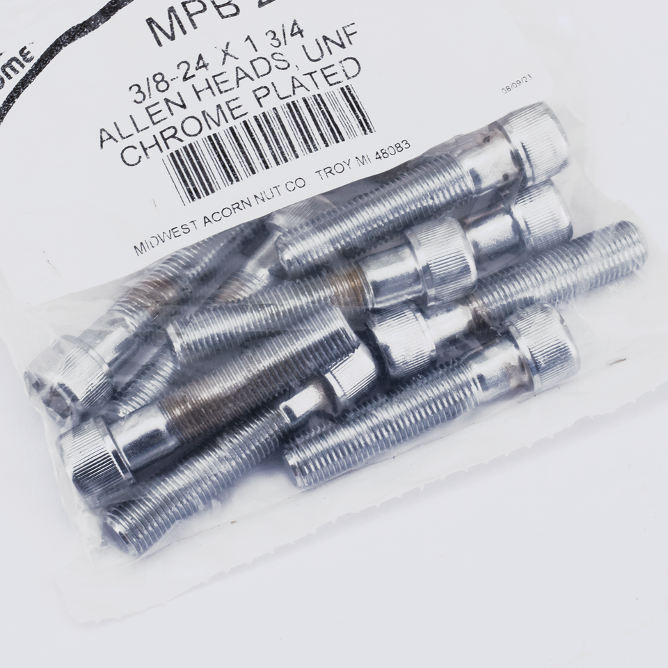 Midwest Acorn Nut Company Chrome Plated Allen Head Screws Assortment Knurled – Hardware
