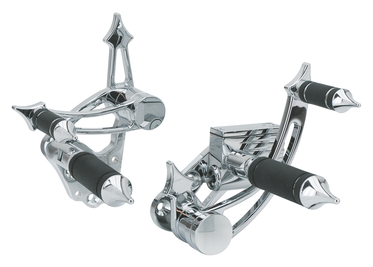 Zodiac "gladiator" Billet Aluminum Forward Control Kits for Fx, FL and Softail – Foot Control