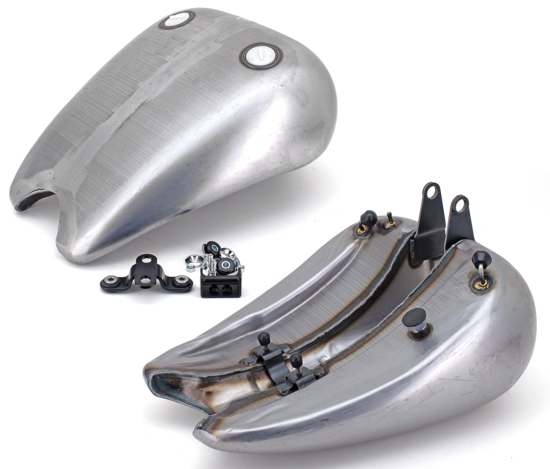 Zodiac One Piece Stretched Smooth Top Steel Gas Tank for Softail – Gas- & Oil Tank