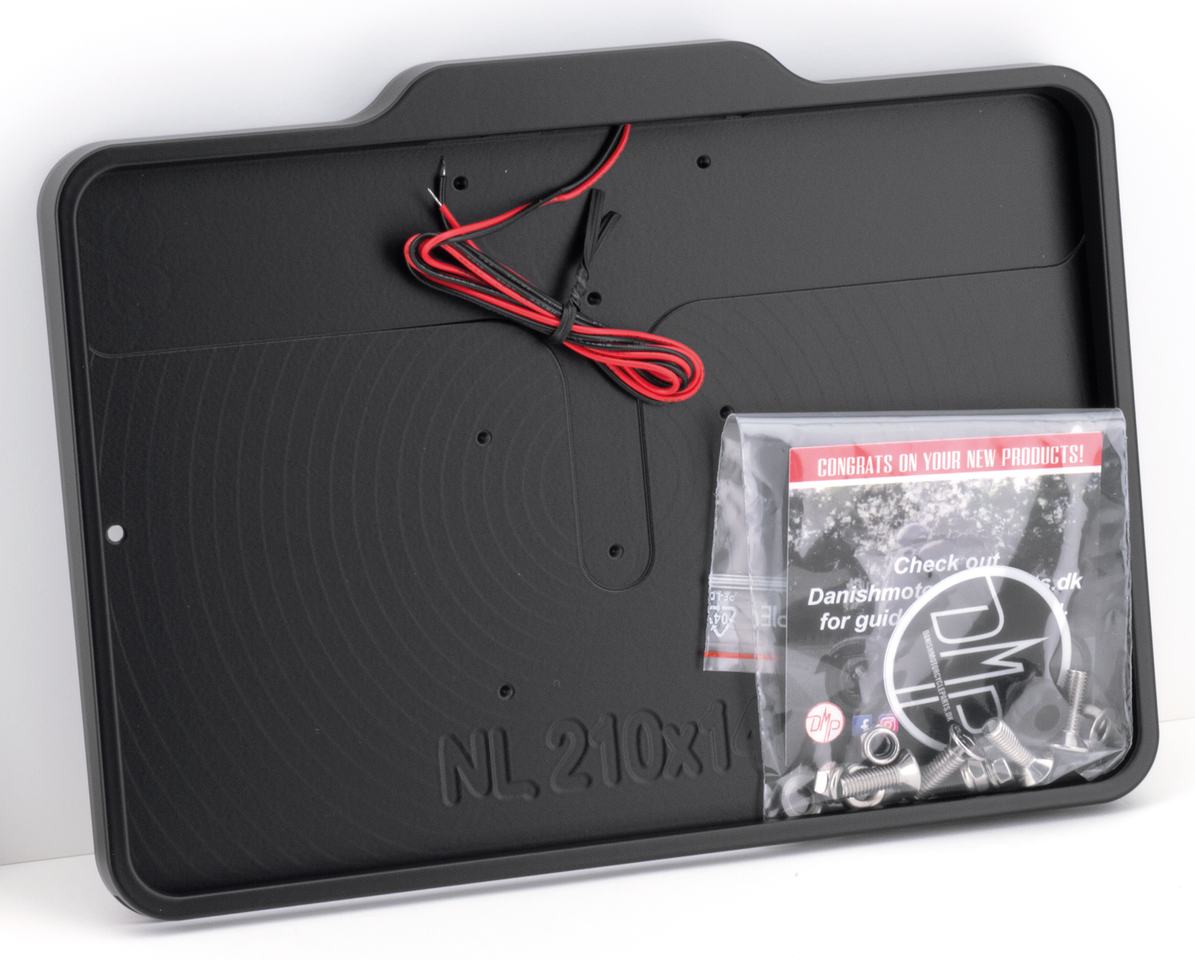DMP License Plate Frame with License Plate Illumination – Electric & Light