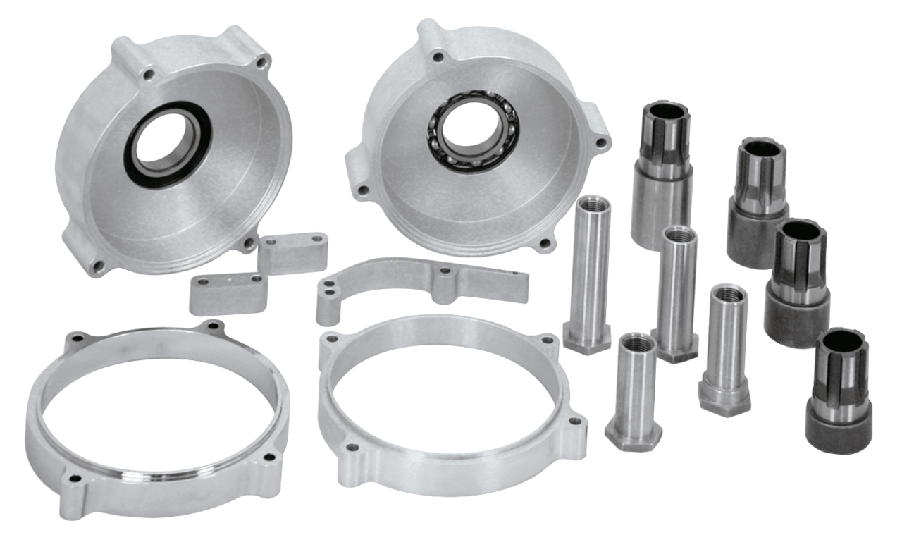 Zodiac Extended Sprocket Shafts & Nuts, Primary Spacers and Transmission Mounting Plates – Primary & Clutch