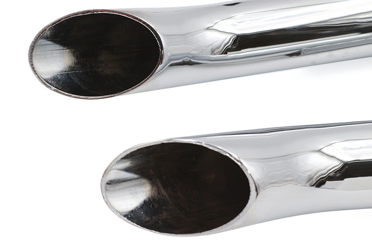 V-Twin Gooseneck Drag Pipe Set – Exhaust