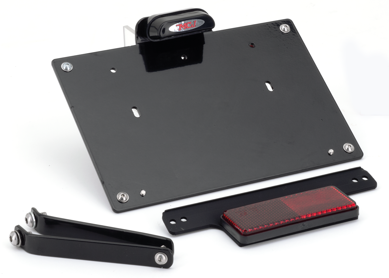 Mcj Lighted License Plate Brackets for Milwaukee Eight Softail – Electric & Light