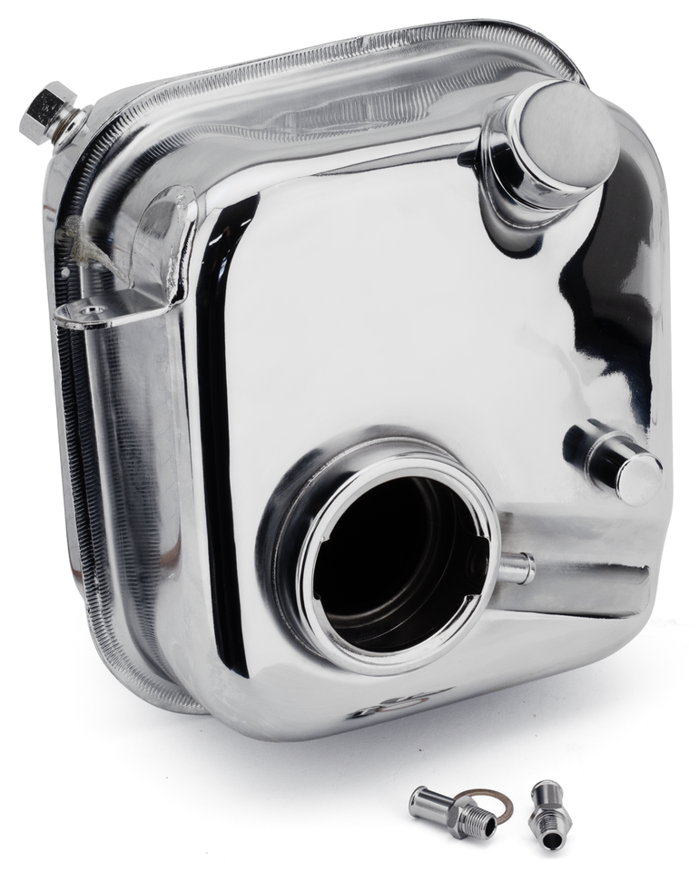 V-Twin Chrome Oil Tank for 4 Speed Big Twin – Gas- & Oil Tank