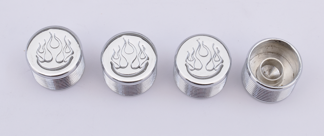 Midwest Acorn Nut Company Chrome Bolt Covers for Hex, Allen and Buttonhead Bolts – Hardware