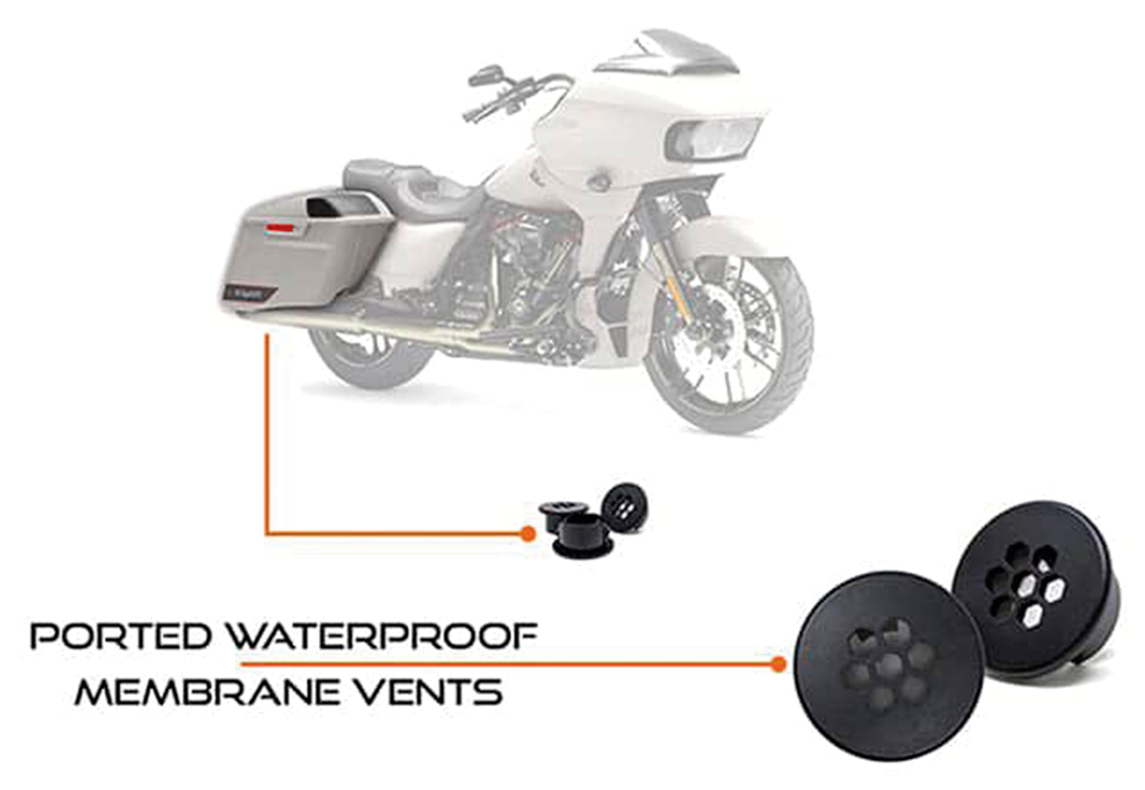Precision Power Powered Saddlebag Subwoofers – Helmets
