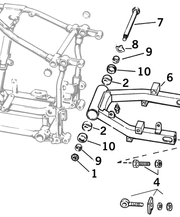 Eastern MC Parts Swingarm Parts for 4-SPEED Big Twin 1958-1986 Except Softail – Frame & Rear Suspension