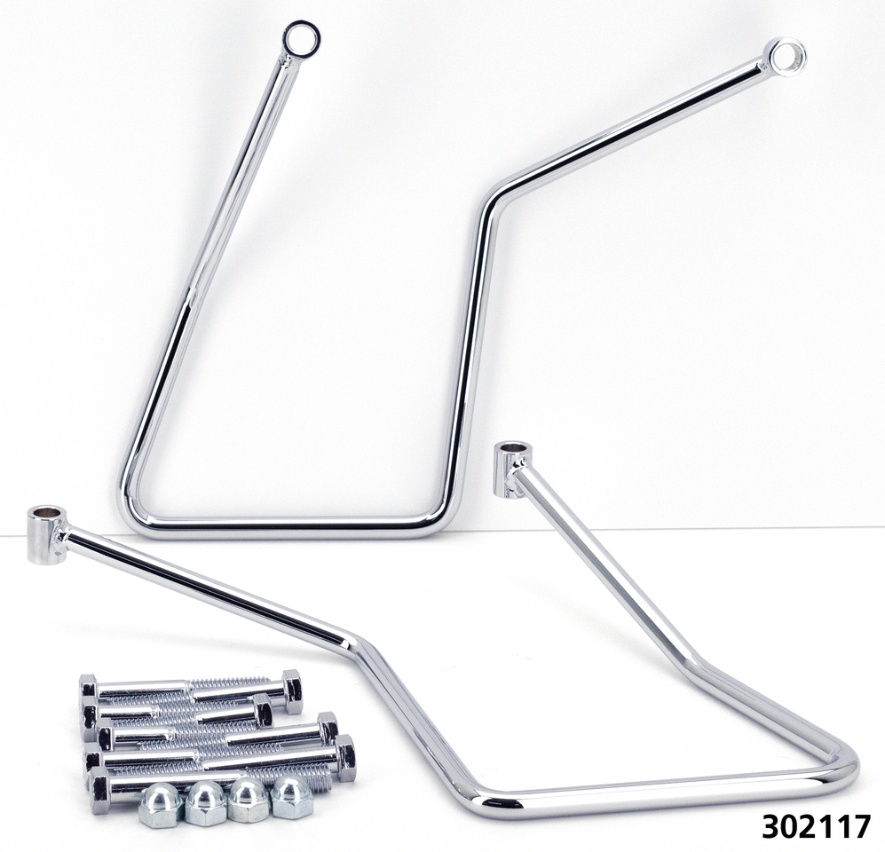Zodiac Chrome Saddlebag Supports – Luggage