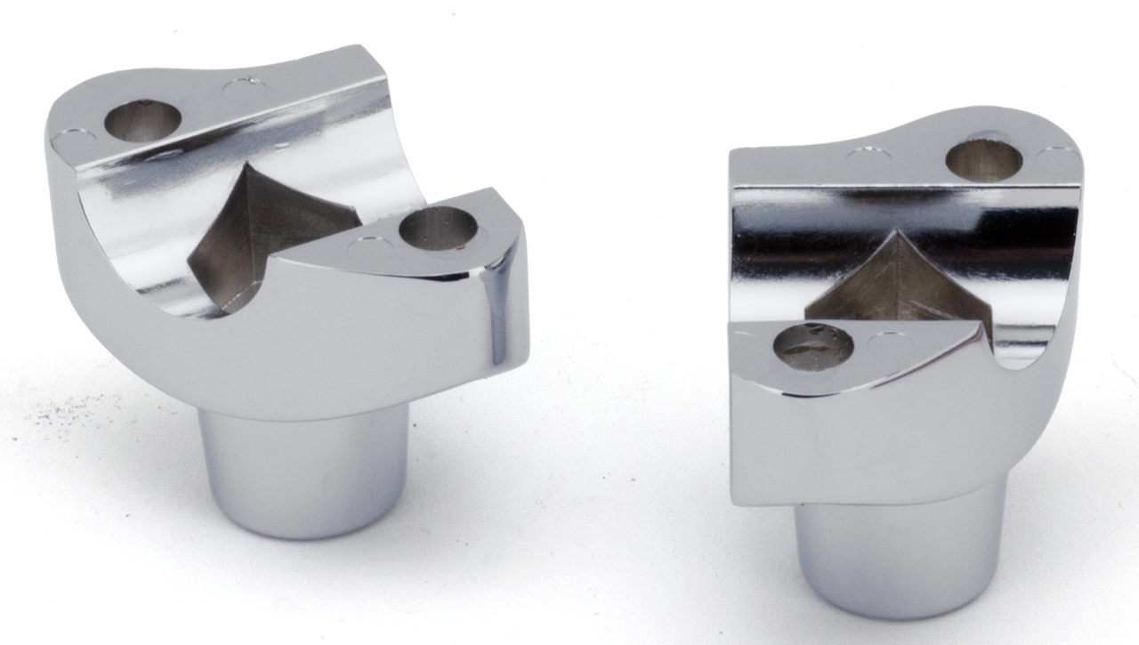 Zodiac Chrome Shorty Handlebar Risers