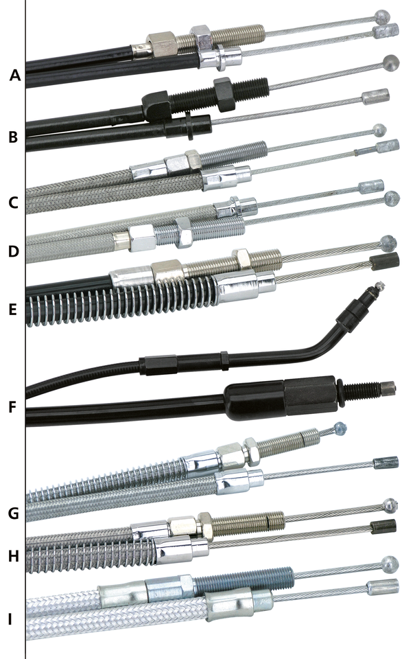 Zodiac C01 - Clutch Cable 1952-1967 4-SPEED Big Twin – Control Cables & Hydraulic Lines