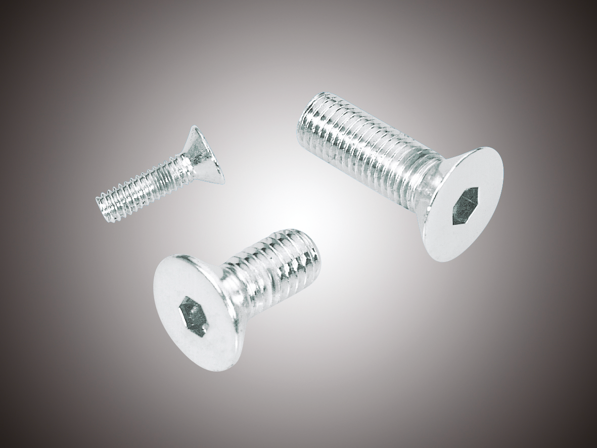 Midwest Acorn Nut Company Chrome Plated Counter Sunk Flat Head Socket Screws – Hardware