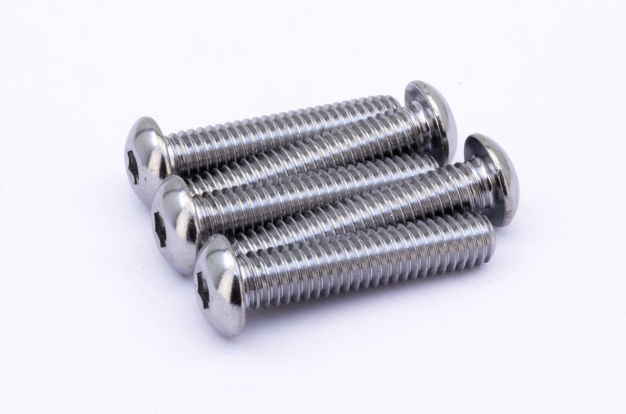 Midwest Acorn Nut Company Assortment Tray of Chrome Plated Larger Button Head Allen Screws – Hardware