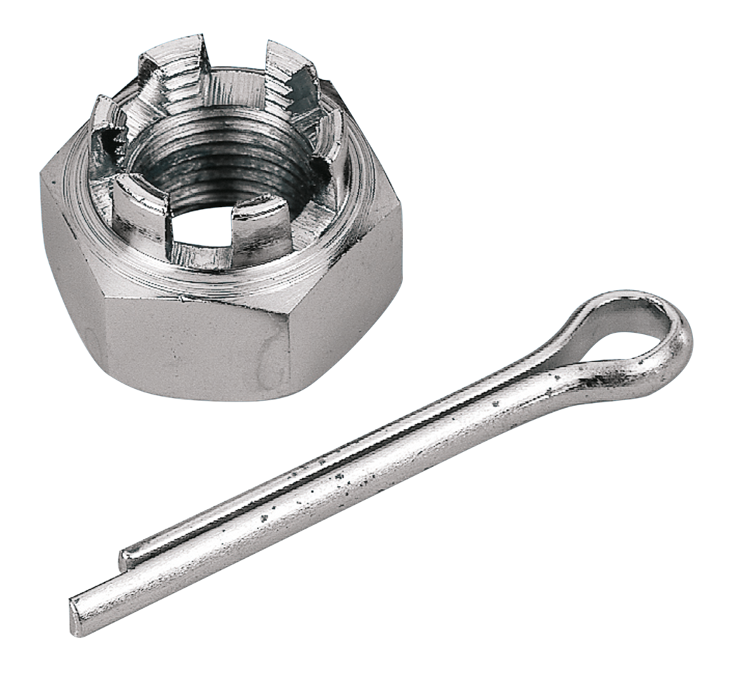 Zodiac Chrome Castle Nut for Rear Axles – Wheel & Tire